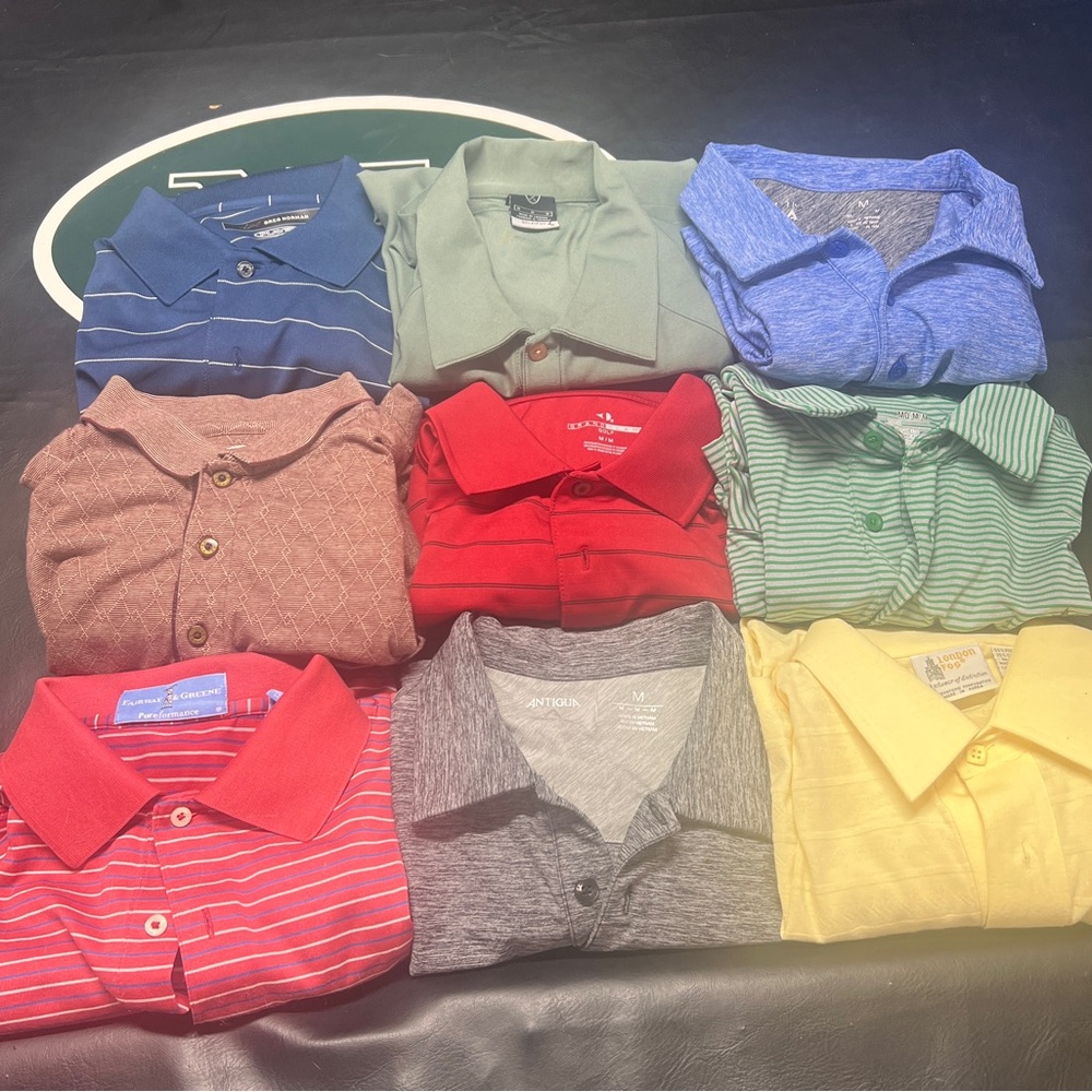 Assorted brands Red Striped Polo Shirt